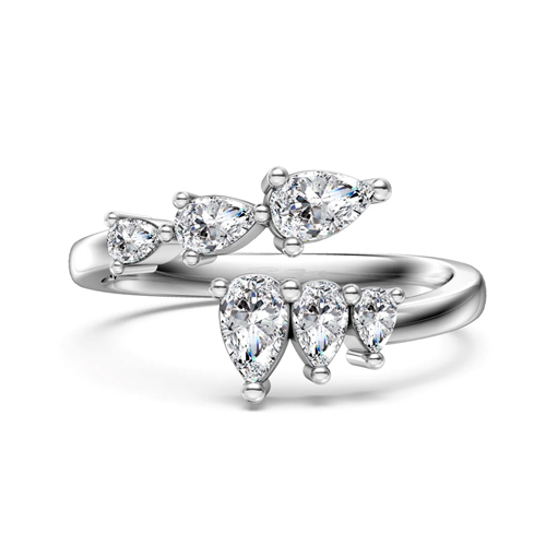 Anello CikOrefice Gioielli Donna in Argento Cubic Zirconia RAPUR01 - RAPUR01